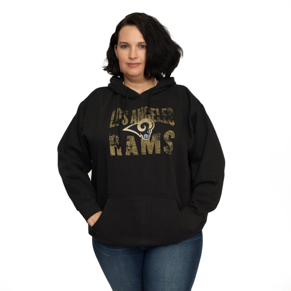 Los Angeles Rams NFL Women's Plus Size Screen Print Hoodie 2X